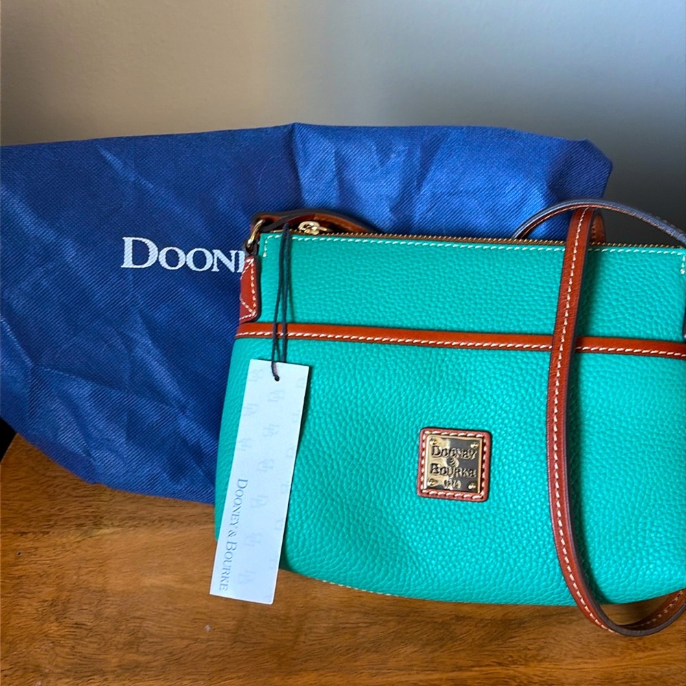 Dooney and Bourke Spearmint Ginger Pouchette Crossbody